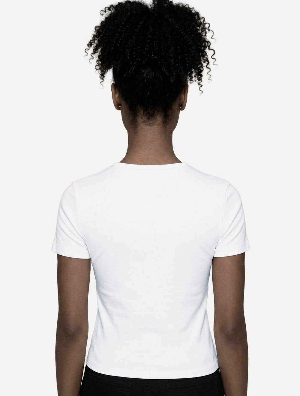 Camiseta Guess Feminina Chest Rubber Logo Branca