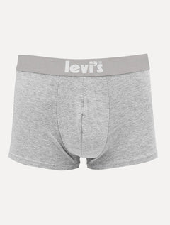 Cuecas Levis Boxer Brief Poster Cinza Mescla e Branca Pack 2UN