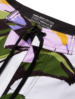 Bermuda Osklen Masculina D'Água Surf Aguapé Light Big Rosa Off-White