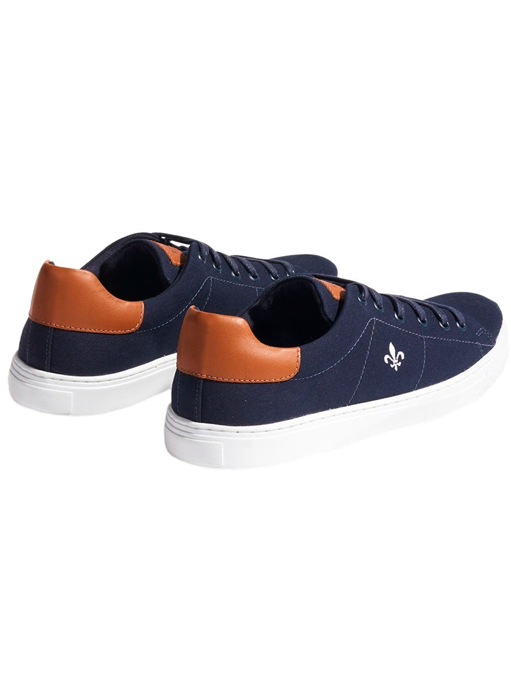 Tênis Dudalina SL Lona Mistral Napa Logo Azul Marinho