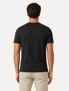 Camiseta Armani Exchange Masculina Slim Fit Big Logo Preta