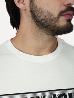 Camiseta John John Masculina Slim Fit Guide Off White
