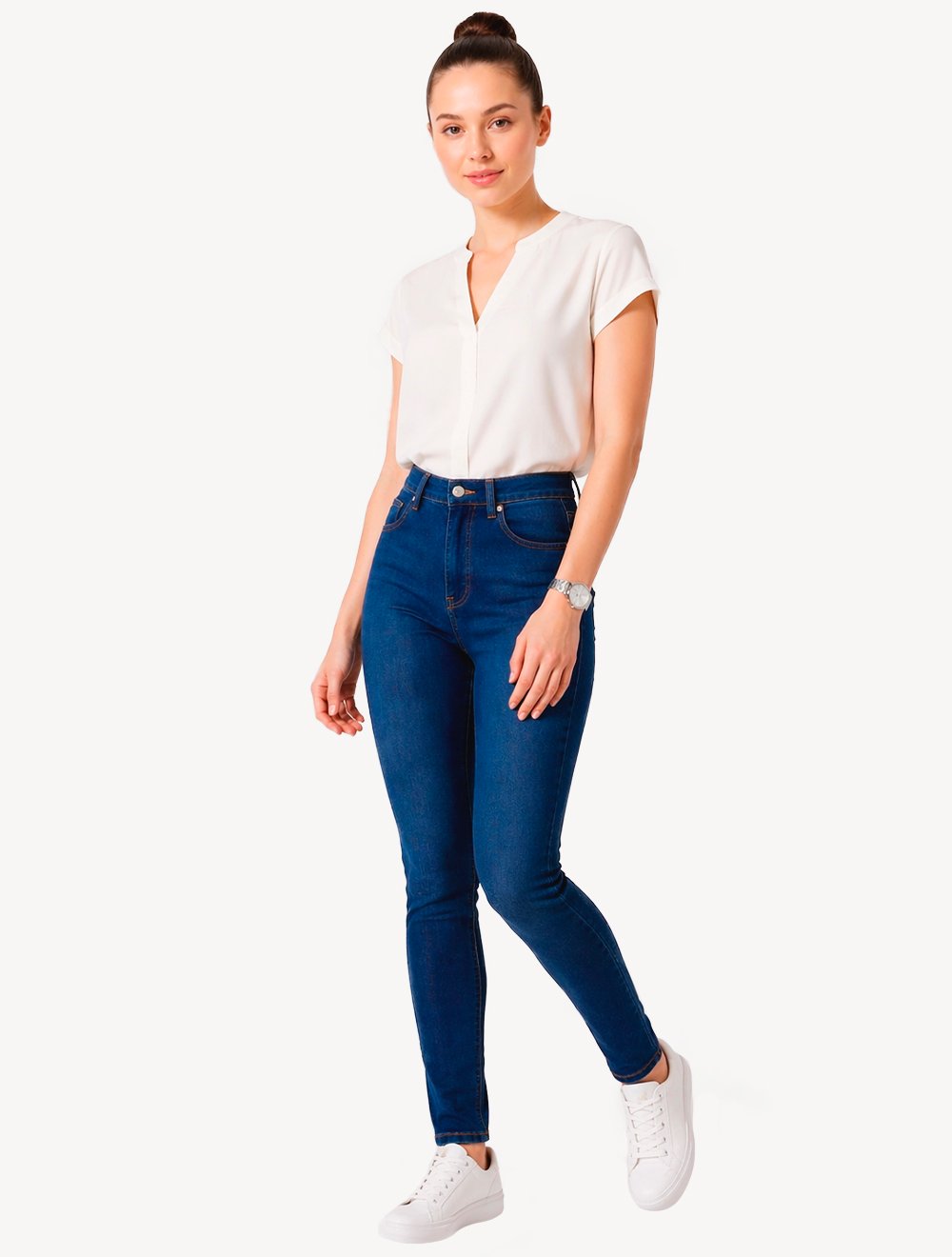 Calça Levis Jeans Feminina 721 Skinny High Rise Azul Marinho