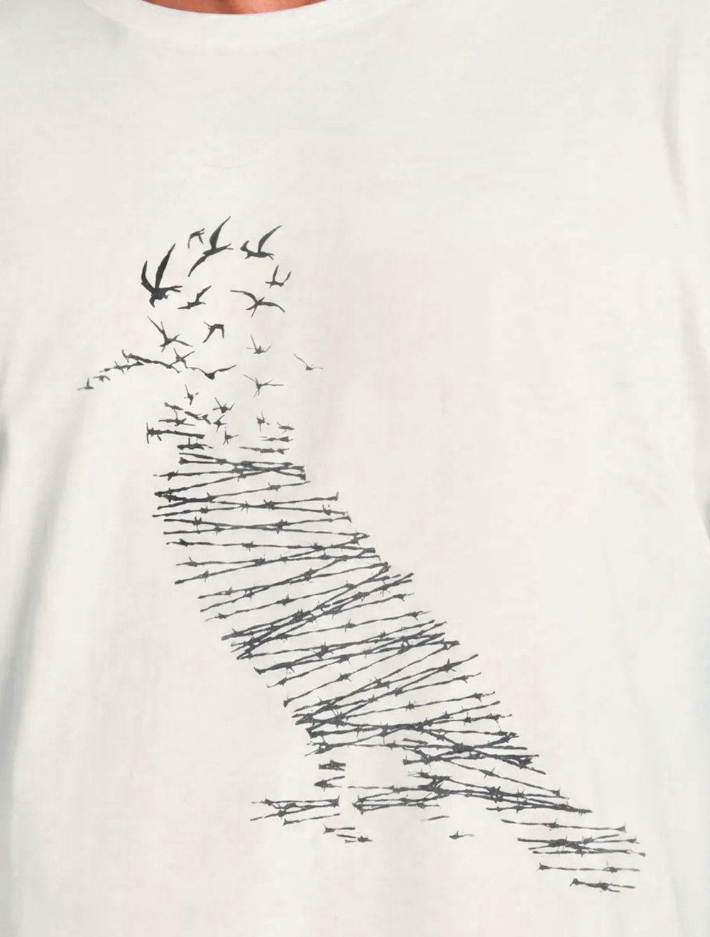 Camiseta Reserva Masculina Pica-Pau Livre Pra Ser Off White
