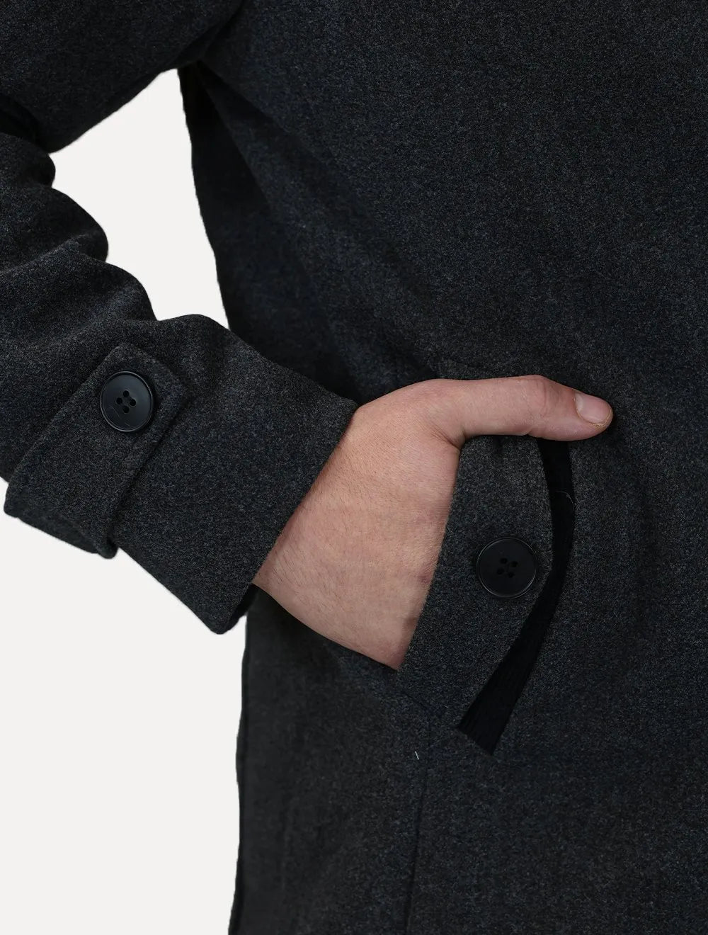 Casaco Dixen Blazer Gola Removível Cinza