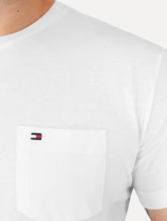 Camiseta Tommy Jeans Masculina Regular Pocket Branca