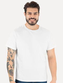 Camiseta Ellus Masculina Cotton Fine Originals Classic Rebel Soul Branca