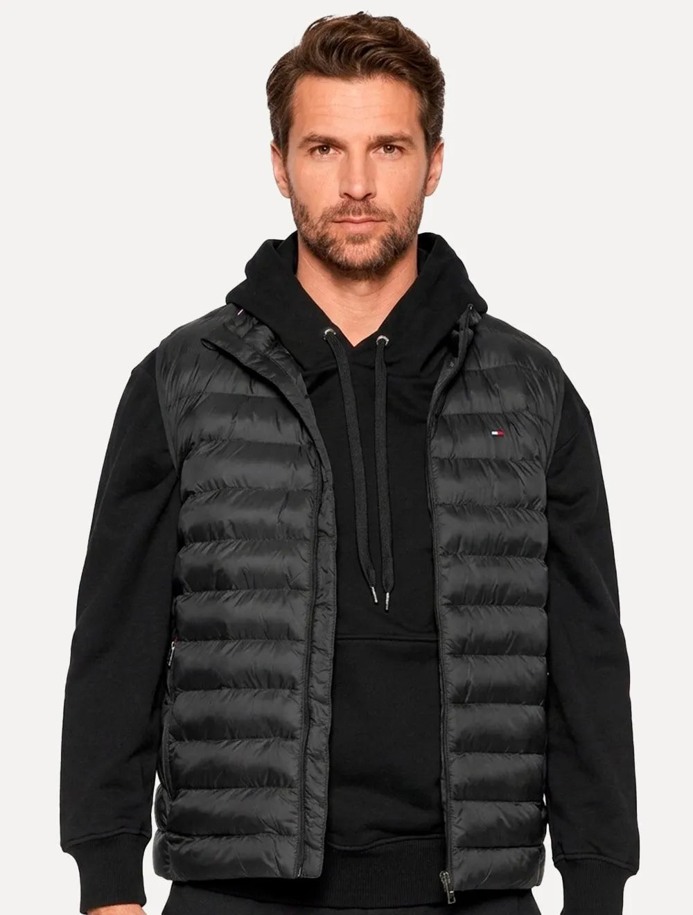 Colete Tommy Hilfiger Masculino Core Packable Recycled Preto