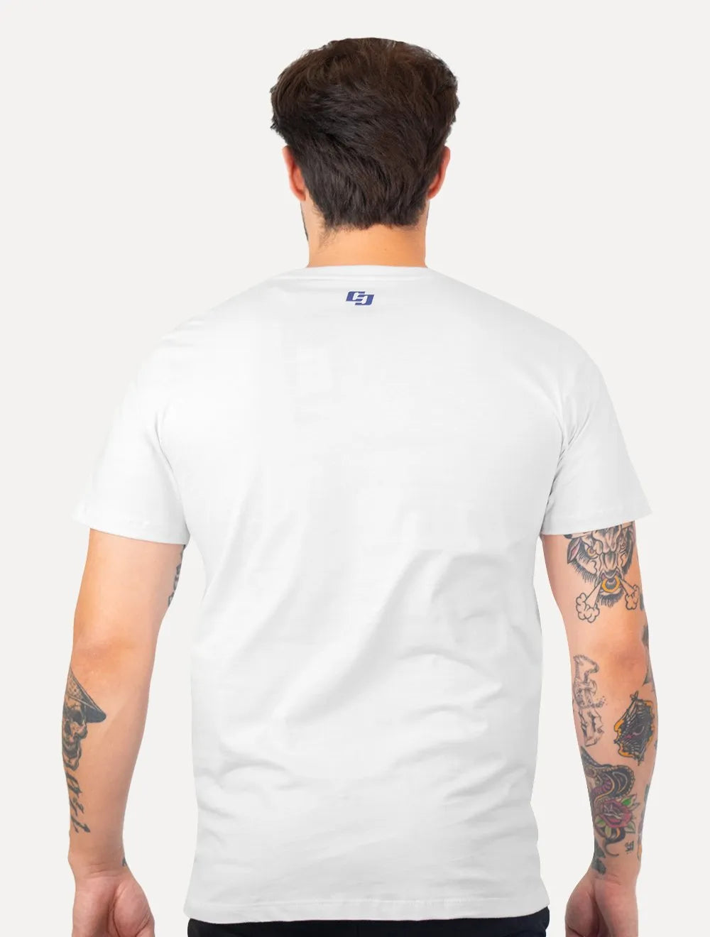 Camiseta Colcci Masculina Slim Splash Logo Branca