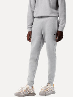 Calça Lacoste Masculina Moletom Sport Cotton Fleece Croco Cinza Mescla