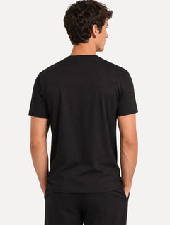 Camiseta Emporio Armani Masculina Bordado Logo Chest Preta